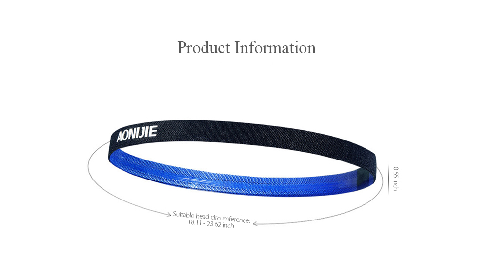 AONIJIE Elastic Yoga Headband Unisex Running Cycling Ball Game Sweatband