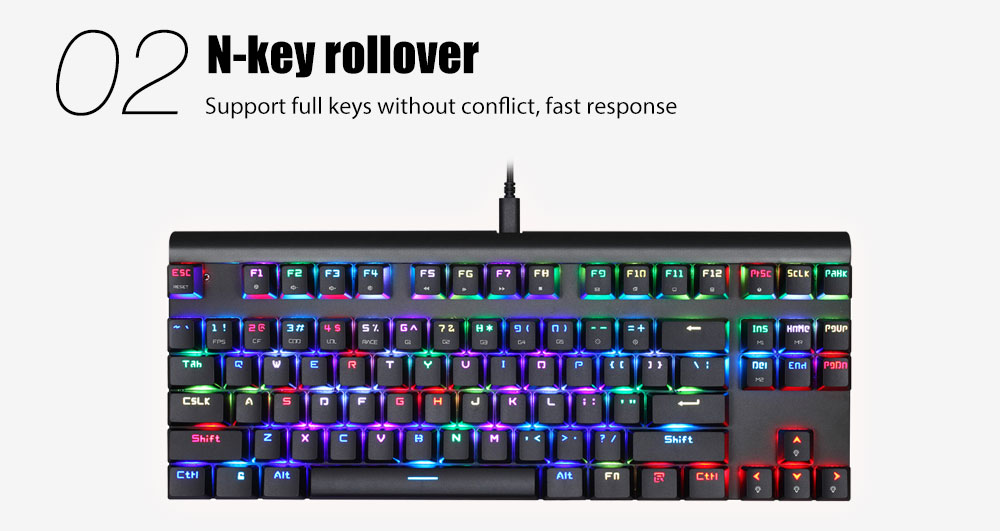 MOTOSPEED CK101 NKRO Mechanical Keyboard with RGB Backlight