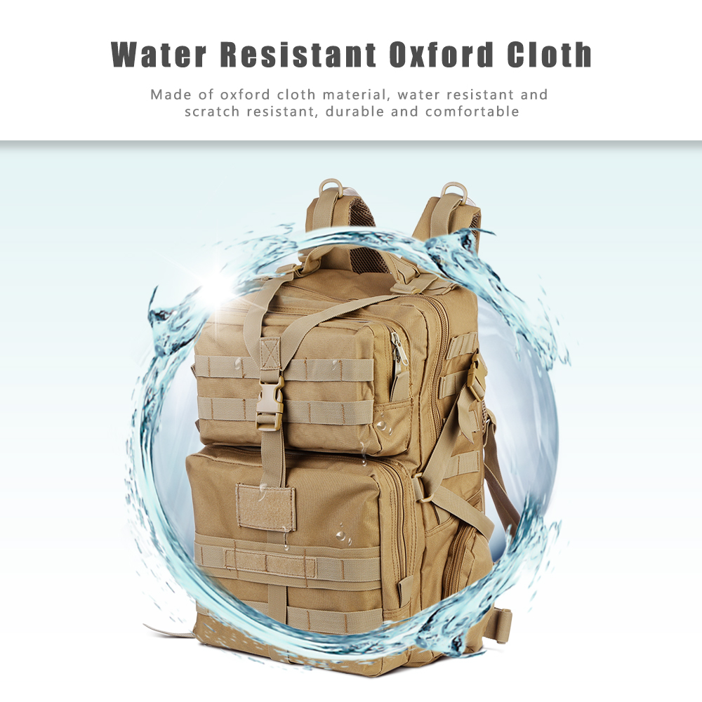 Outlife 068 45L Water Resistant Large Capacity Tactical Molle Backpack for Hiking Camping Trekking 