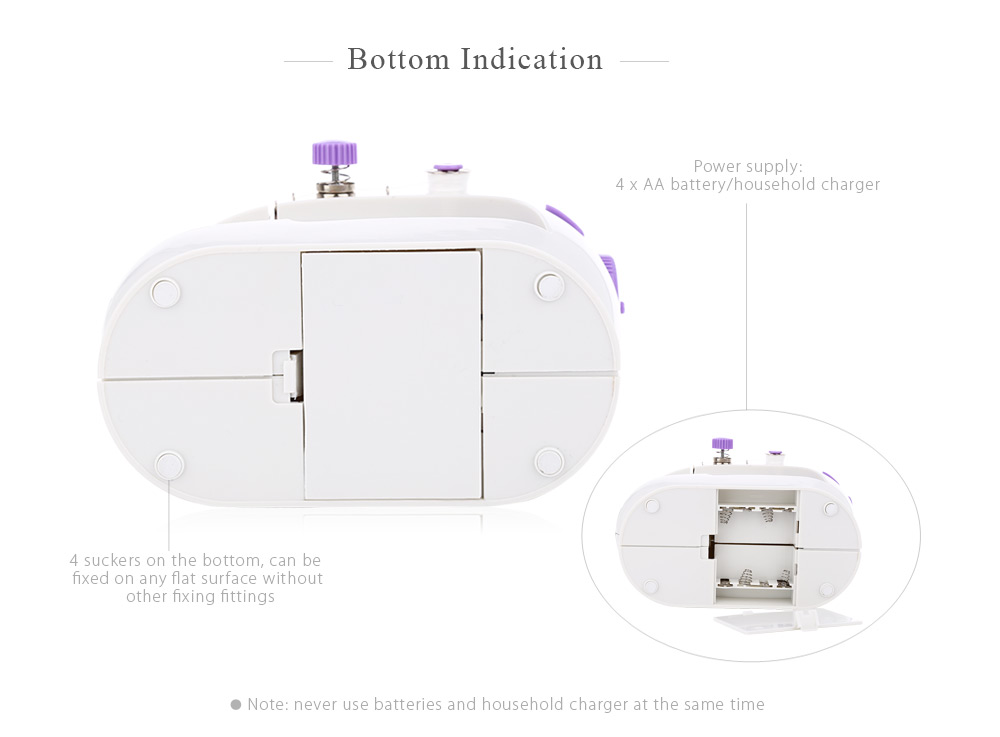 202 Mini Automatic Thread Sewing Machine Double Speed Control Button