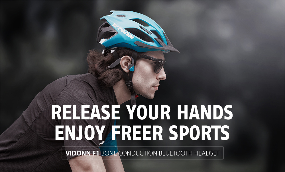 Vidonn F1 Wireless Bone Conduction Bluetooth Headset