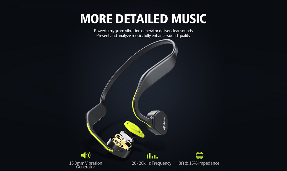 Vidonn F1 Wireless Bone Conduction Bluetooth Headset