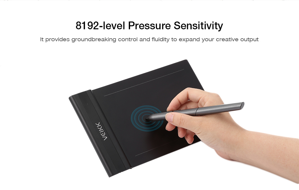 VEIKK S640 4 x 6 inch Digital Drawing Tablet with Battery-free Pen
