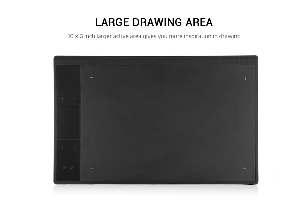 VEIKK A30 10 x 6 inch Digital Drawing Tablet with 8192 Levels Passive Pen 