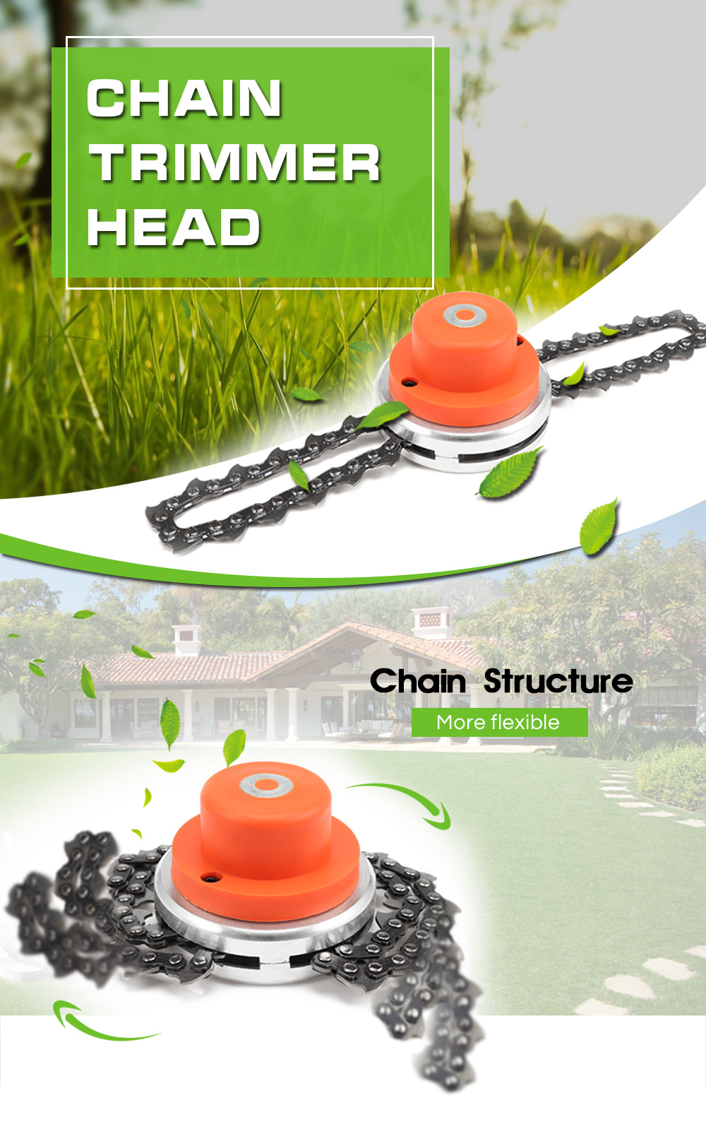 Grass Chain Coil String Trimmer Head Brush Cutter Mover Accessory