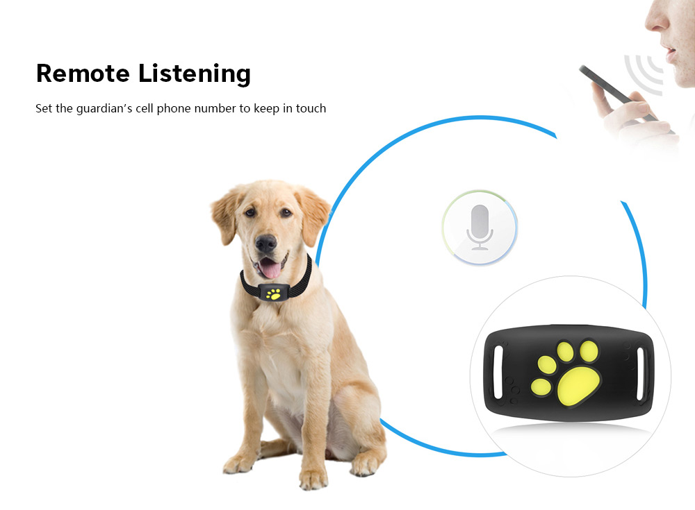 Z8 - A Pet Tracker GPS Dog / Cat Collar Water-resistant USB Charging