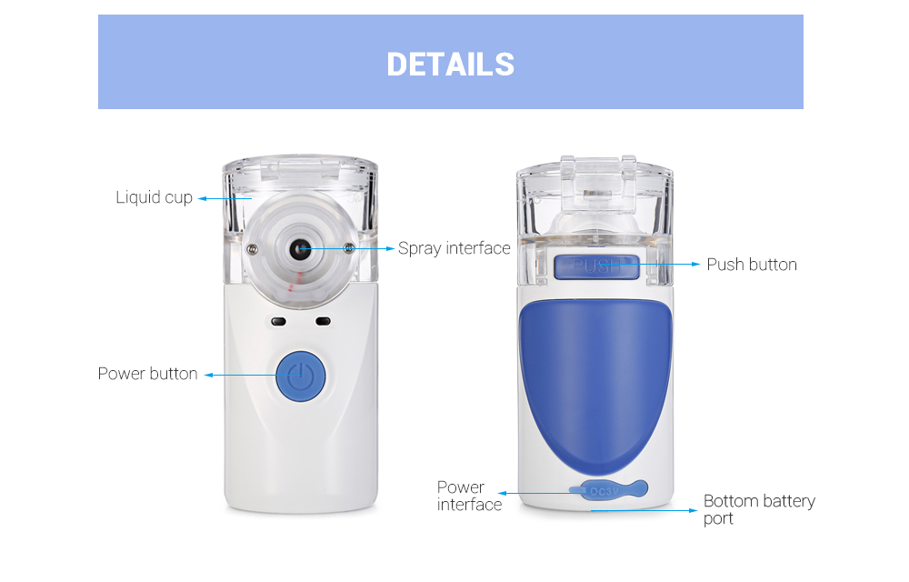 YM - 252 Ultrasonic Portable Nebulizer for Adults and Children