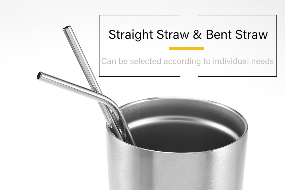 Stainless Steel Drinking Straw with Cleaning Brush