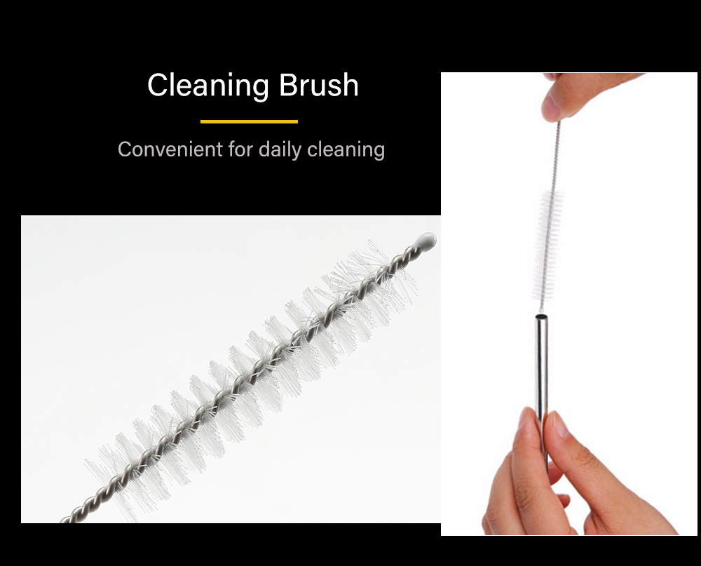 Stainless Steel Drinking Straw with Cleaning Brush