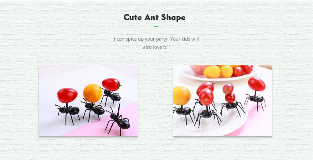 Party Ant Toothpick Diligent Ants Fruit Fork A Box of 12