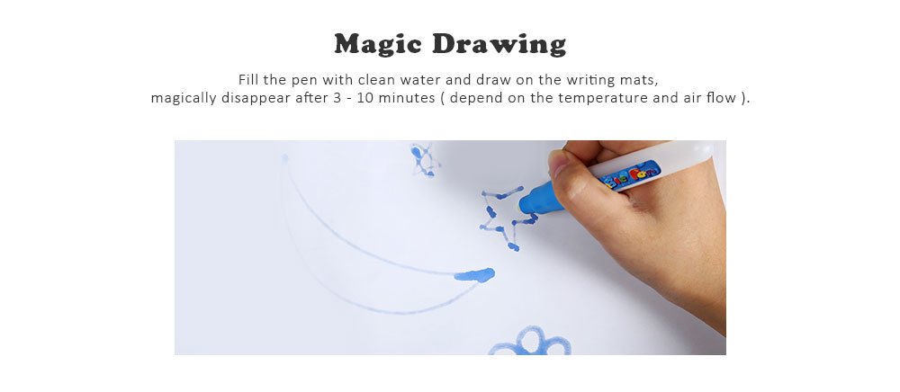 Children Doodle Drawing Toys 1 Painting Mat + 2 Water Drawing Pen