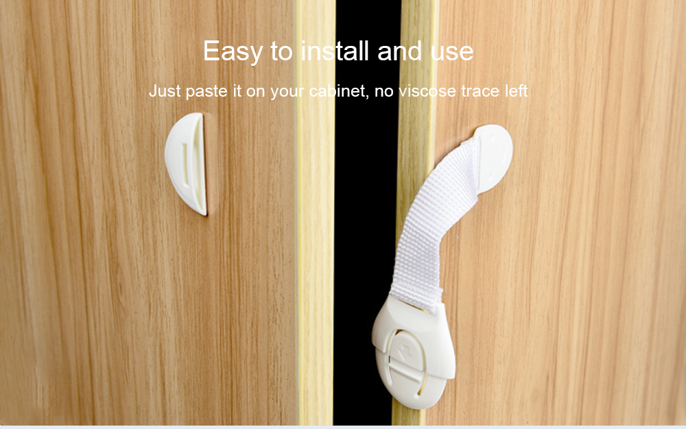 DIHE JJ0154 Child Safety Locks Simple Efficient for Cabinet / Refrigerator / Drawer