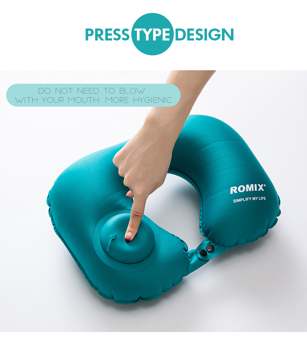 Travel U-shaped Portable Inflatable Pillow