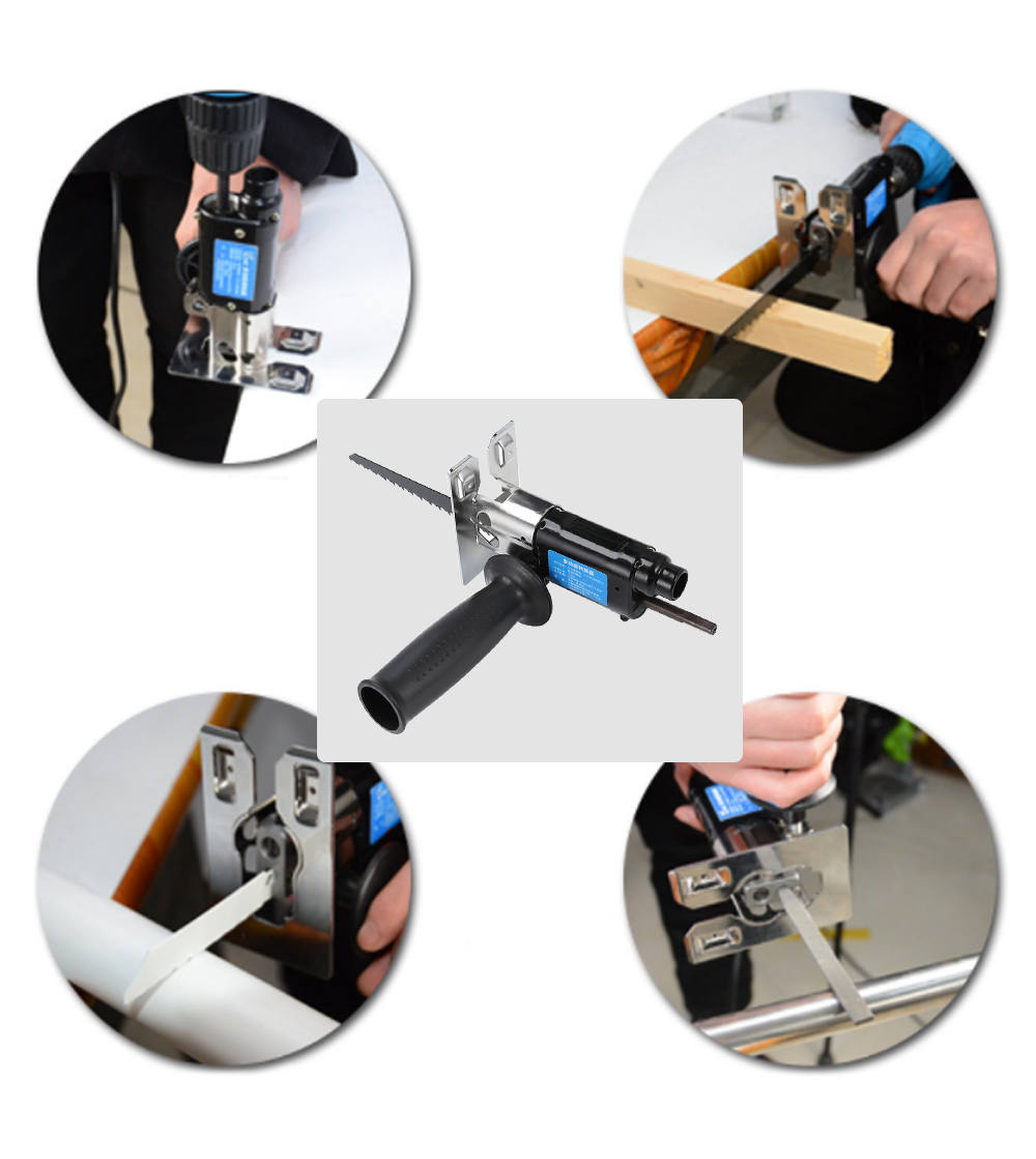 Multifunction Reciprocating Saw Attachment Change Electric Drill for Wood Metal Cutting