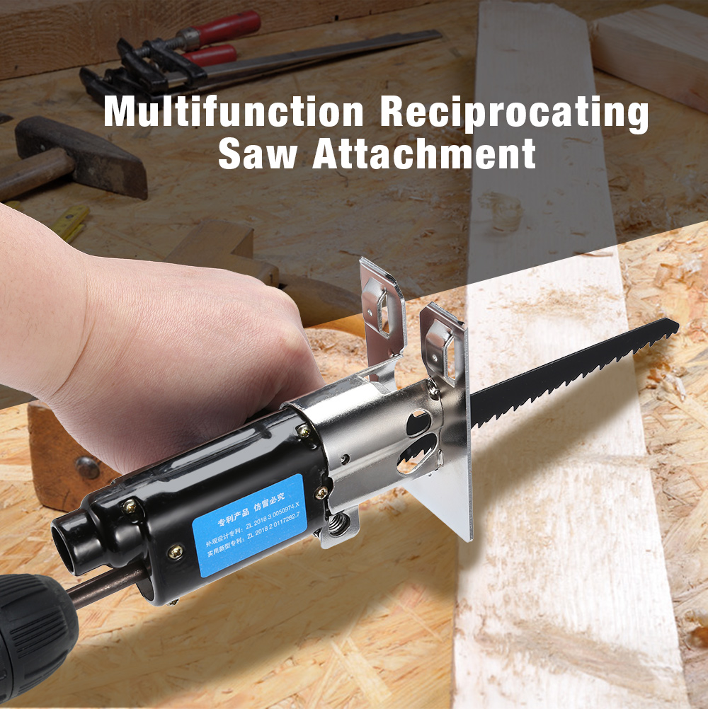 Multifunction Reciprocating Saw Attachment Change Electric Drill for Wood Metal Cutting