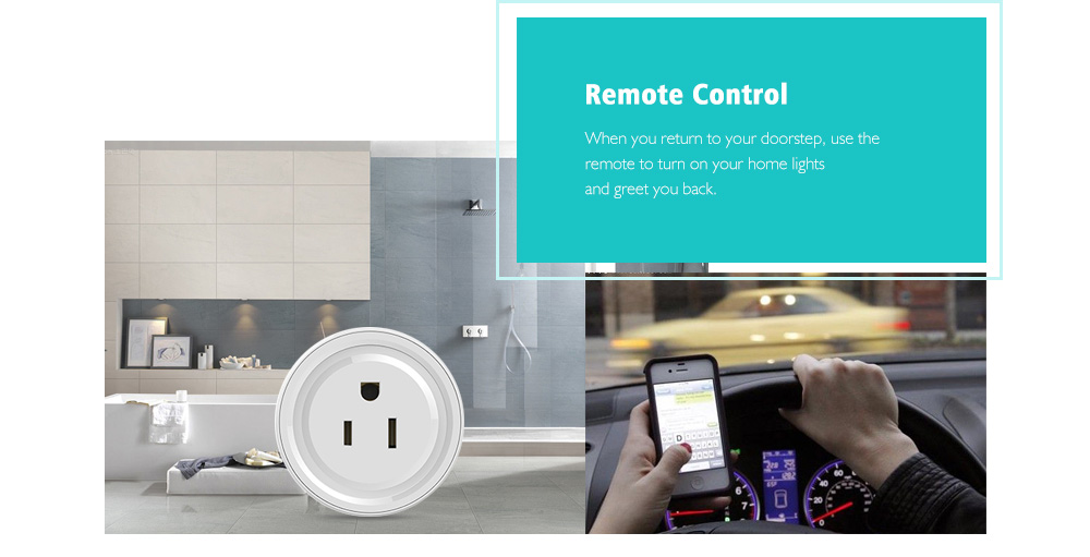 Alexa Voice Timing Wireless WiFi Smart Socket Mobile APP Remote Control Plug