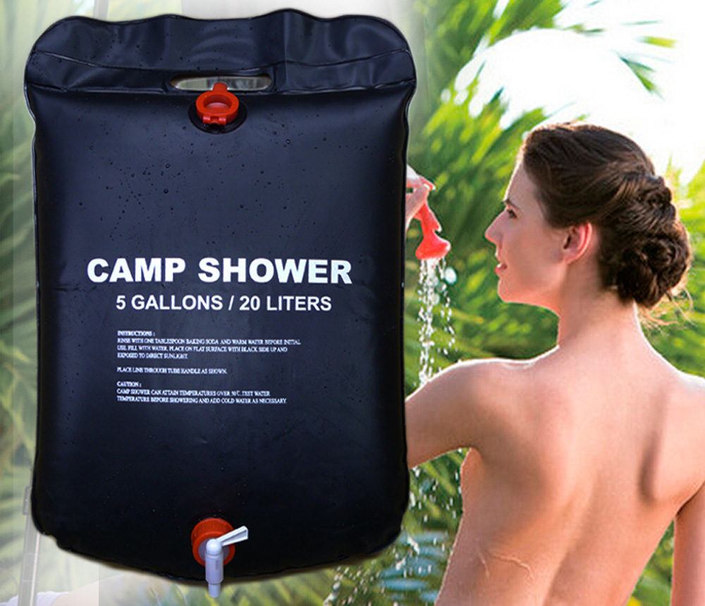 20L Portable Solar Energy Heated Shower Bathing Bag