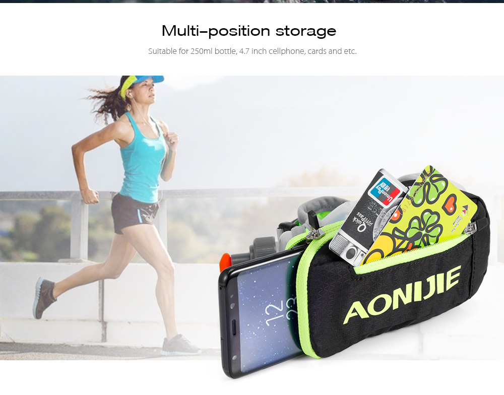 ANOJIE E901 Marathon Hand-held Runner Water Sport Bag for 250ml Water Bottle