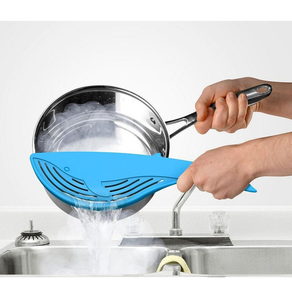 Cooking Tools Kitchen Tool The Whale Shaped Handle Type Water Filter Frame Rice Washer Creative