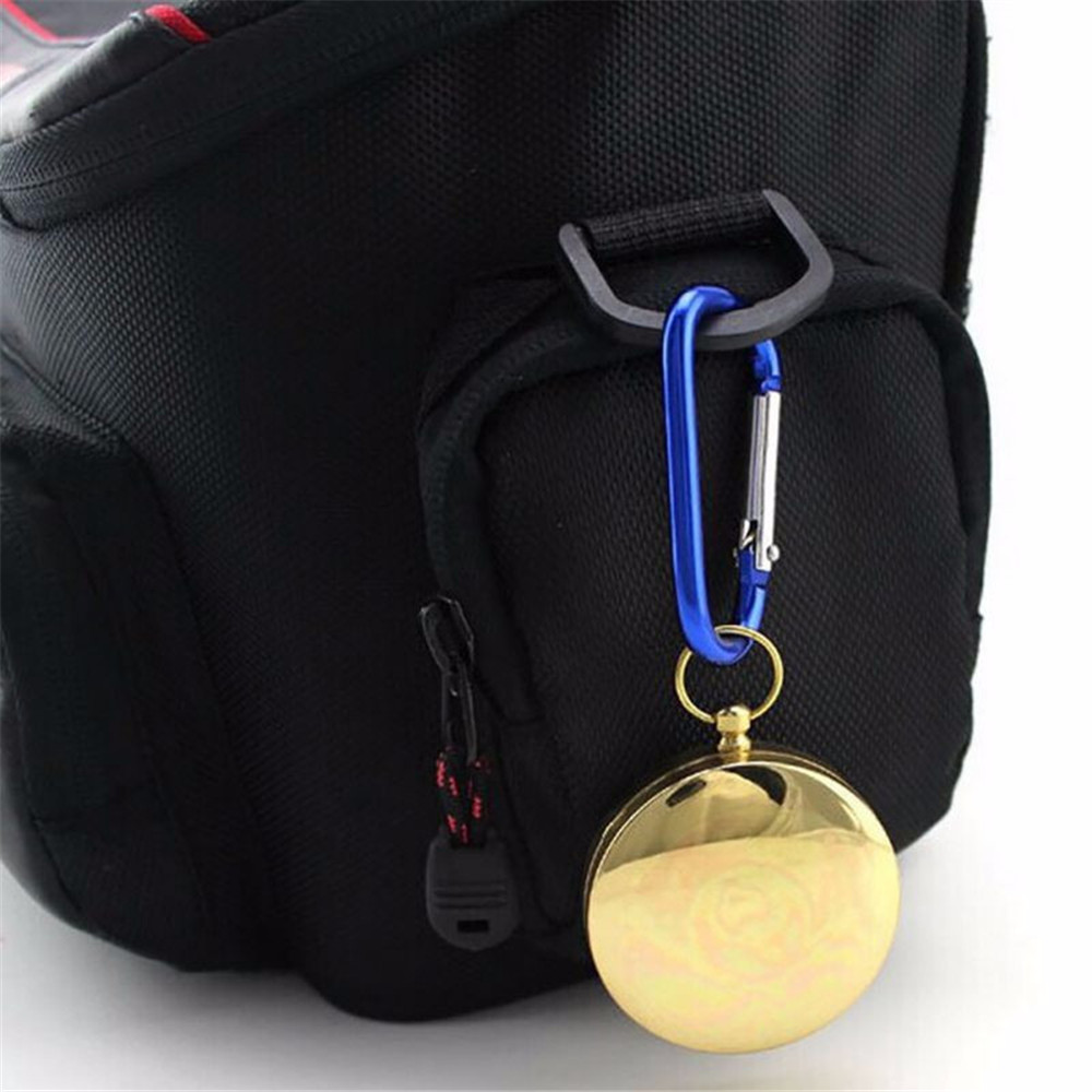 Brass Noctilucent Pocket Compass Navigation for Outdoor Activities