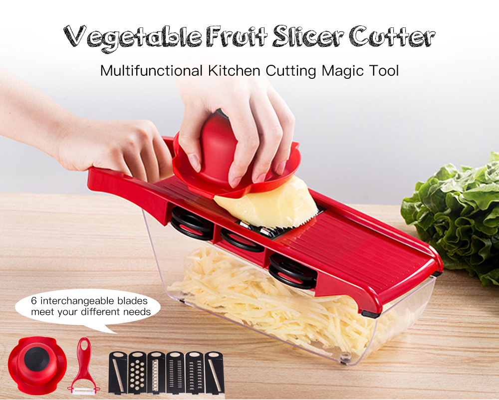 ZS - 8983 Multifunctional Potato Slicer Vegetable Fruit Cutter Kitchen Magic Tool