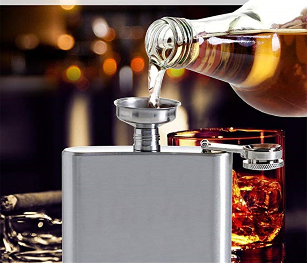 8oz Portable Stainless Steel Leak Proof Hip Flask