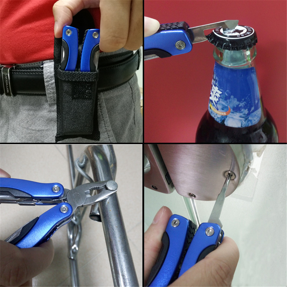 Multi Purpose Tool Pliers Function Hand Folding Knife Combination Portable Set