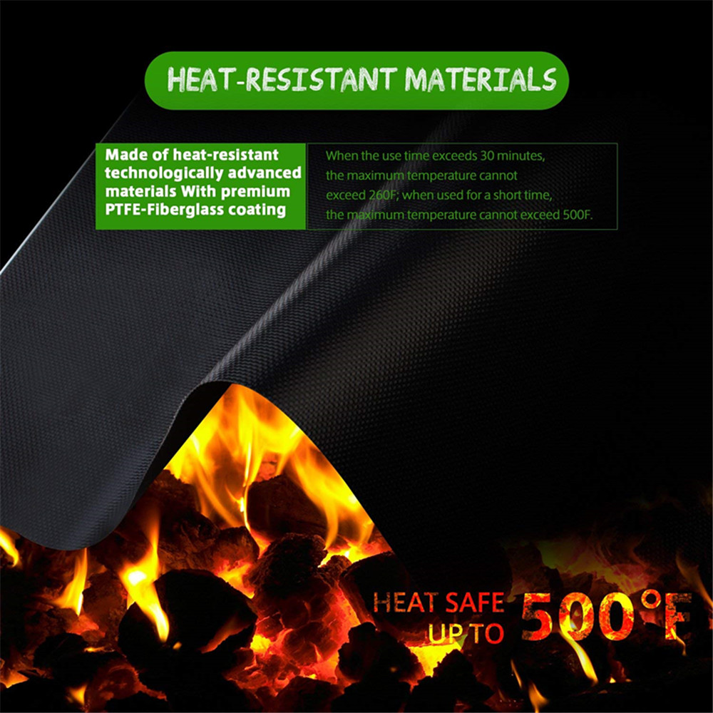 Heat Resistant Non-stick BBQ Grill Pad