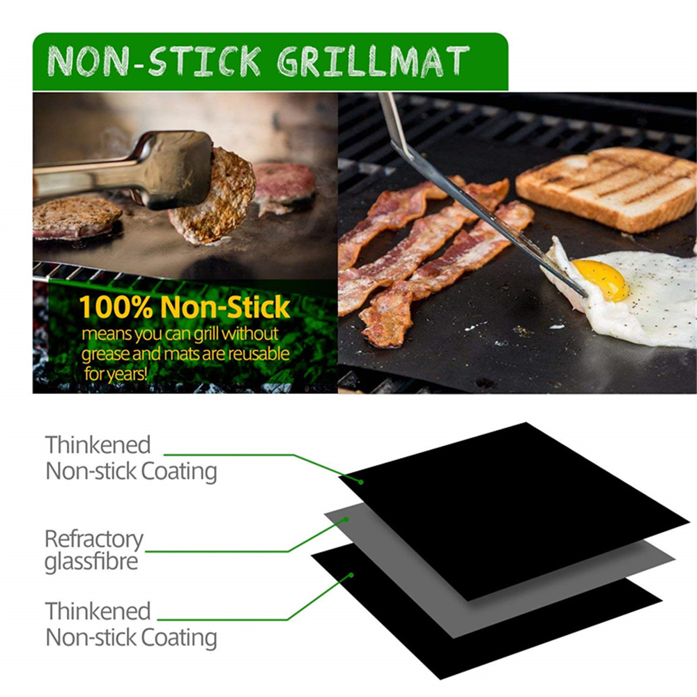 Heat Resistant Non-stick BBQ Grill Pad