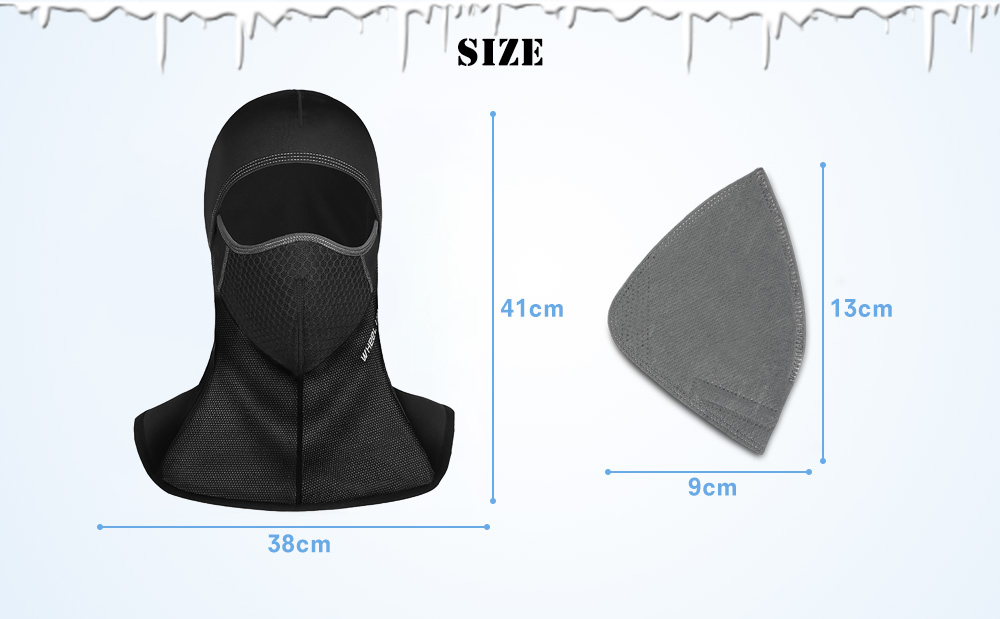 WHEEL UP Cycling Dust-proof Windproof Warm Full Face Scarf Mask 