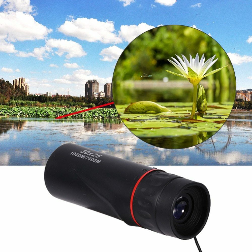 Mini Portable 30x25 Vision Monocular HD Optical Waterproof Low Night