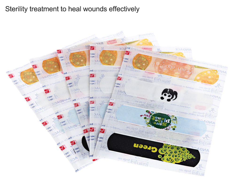 20pcs Colorful Bandage Woundplast for Outdoor Activities Emergency