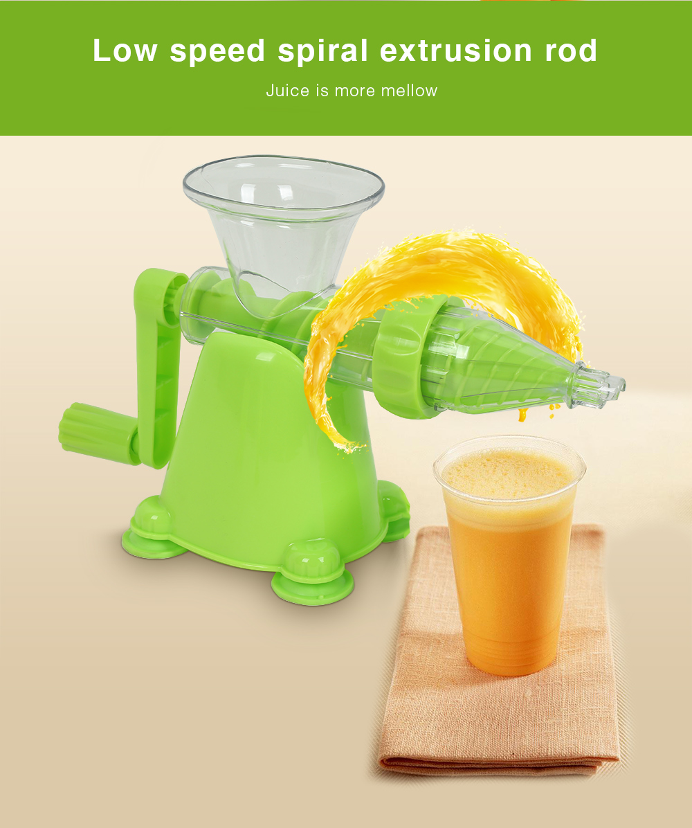 Manual Juicer Vegetable Fruit Extractor with Rotating Handle