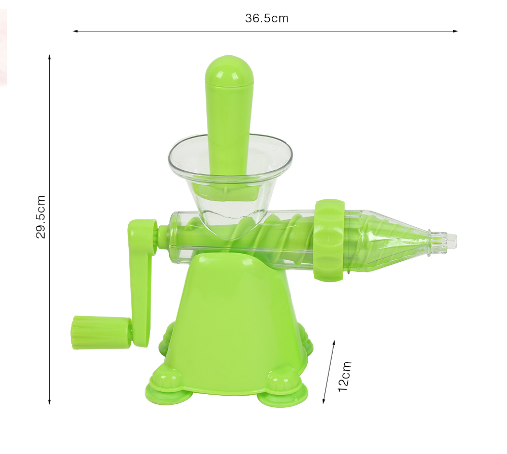 Manual Juicer Vegetable Fruit Extractor with Rotating Handle