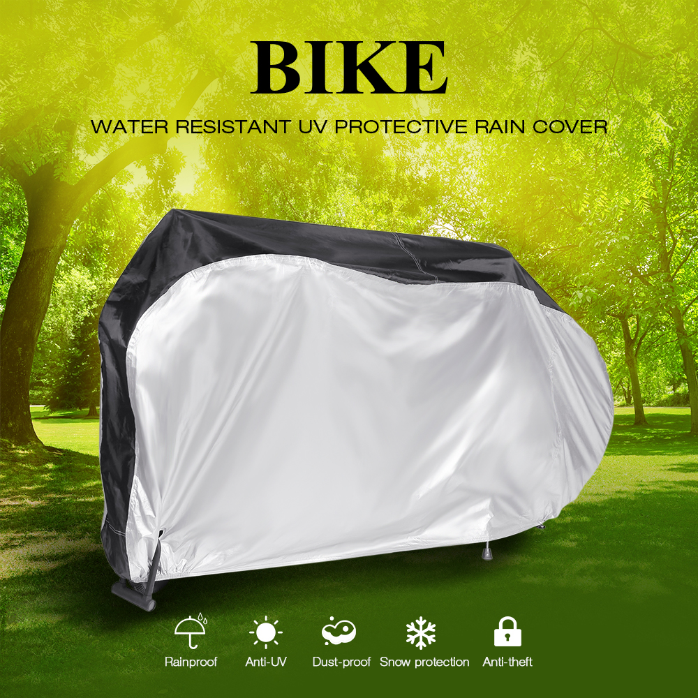 Bike Protective Rain Cover Water Resistant Dustproof UV with Keyhole