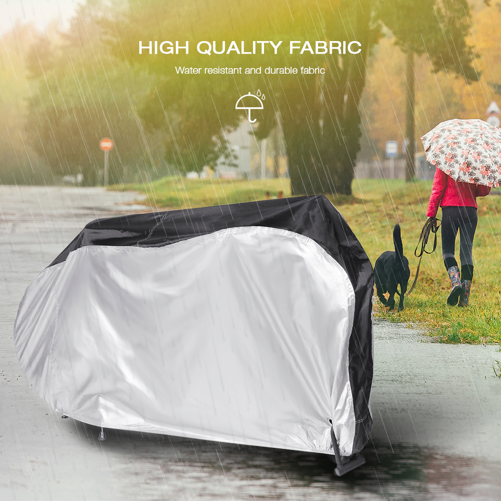 Bike Protective Rain Cover Water Resistant Dustproof UV with Keyhole