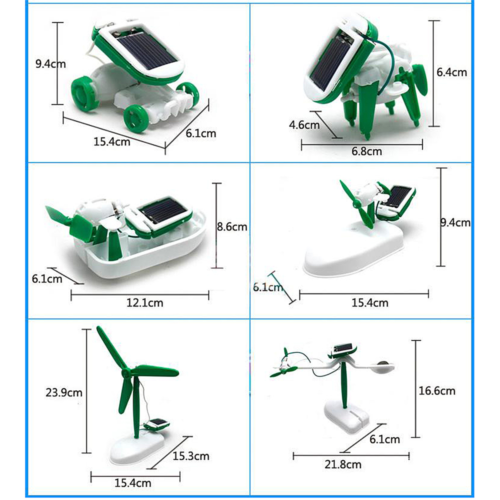 Maikou 6-in-1 Educational Solar Kit DIY Solar Energy Toys