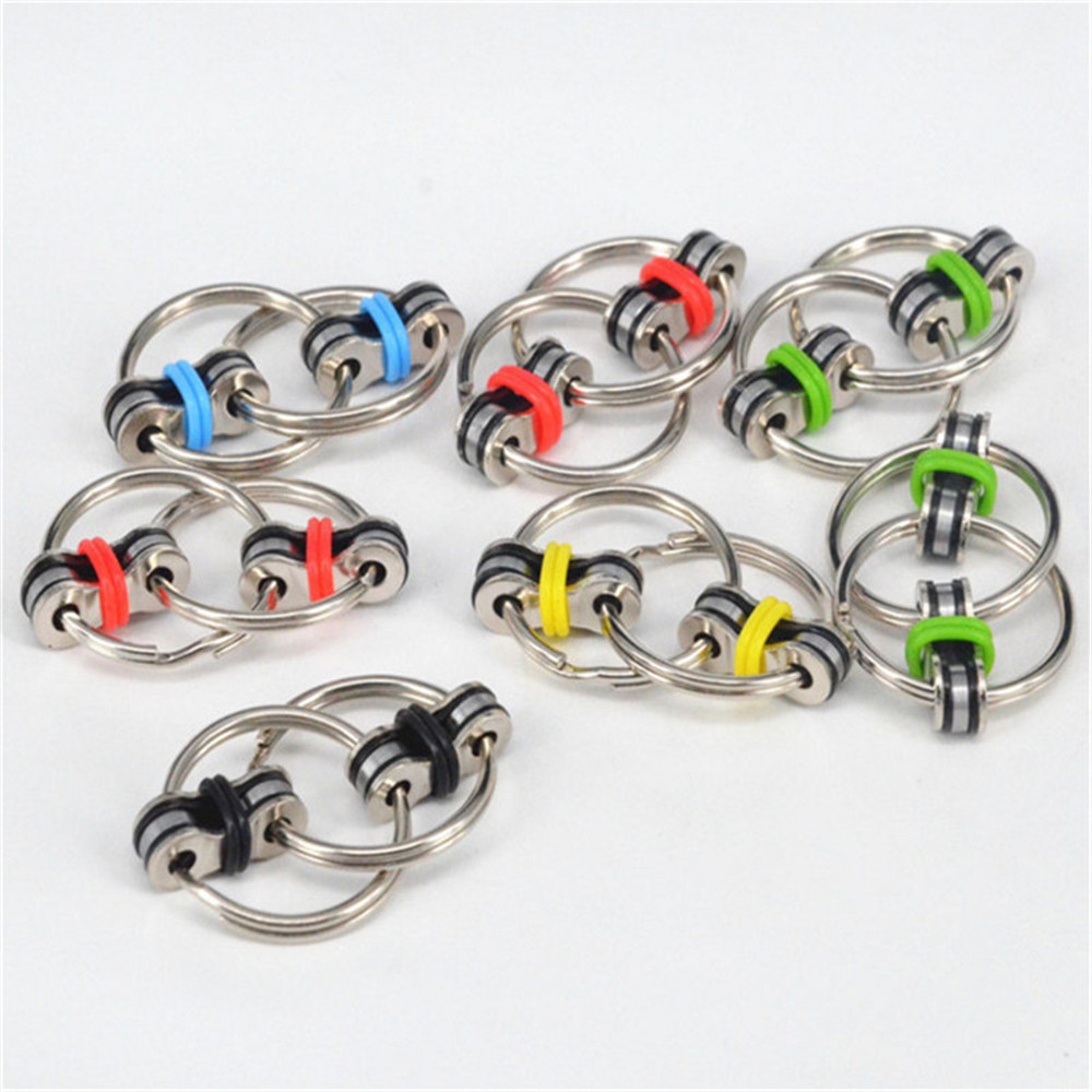 5 colors Creative Bike Chain Fidget Toy for Autism ADHD Stress