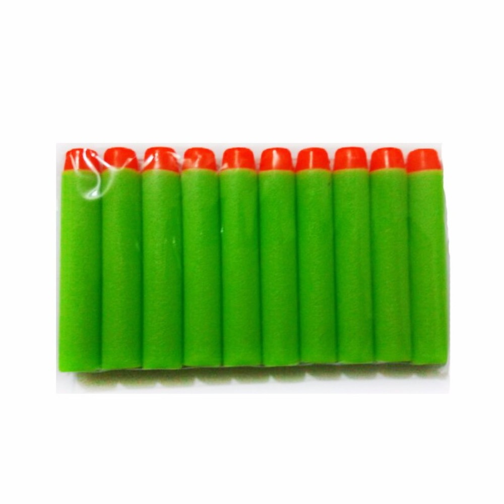 7.2cm Soft Bullet Hollow Hole Foam Refill Dart Ammo for Nerf Toy Gun 100PCS