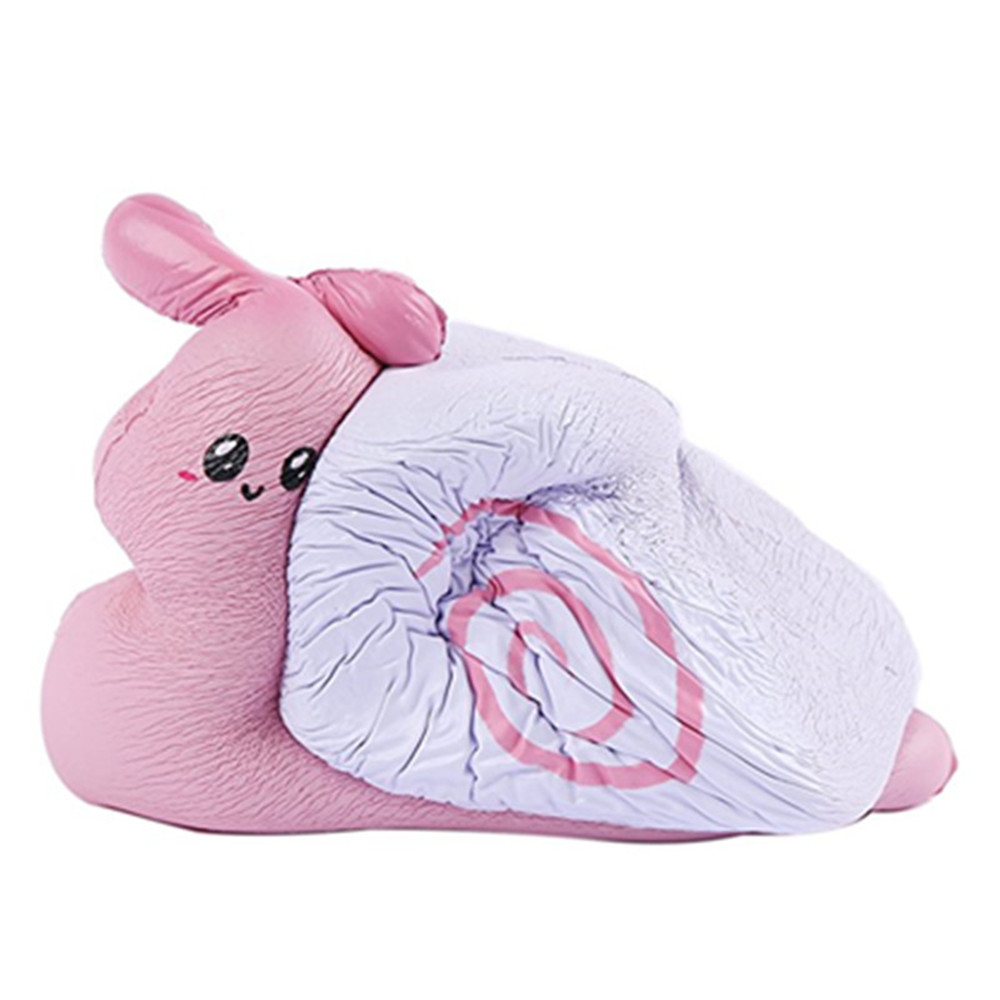 Jumbo Squishy Cute Pink Snail Slow Rising Toy