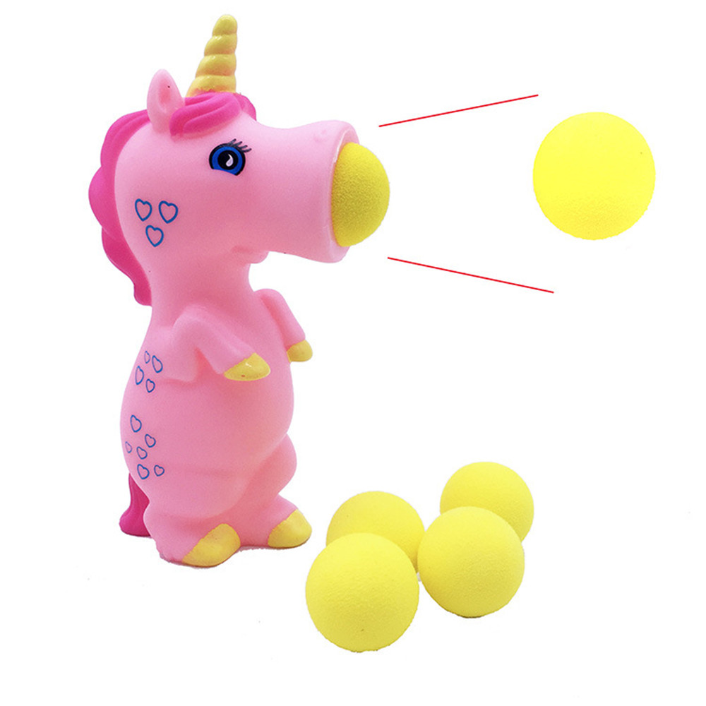 Unicorn Pieces Wild Animal Popper Squeeze Toys Shooting for Children Kids