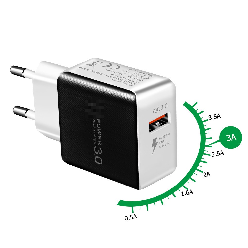 Qc 3.0 Wall Fast Charger Power Adapter for Xiaomi / Huawei / Samsung