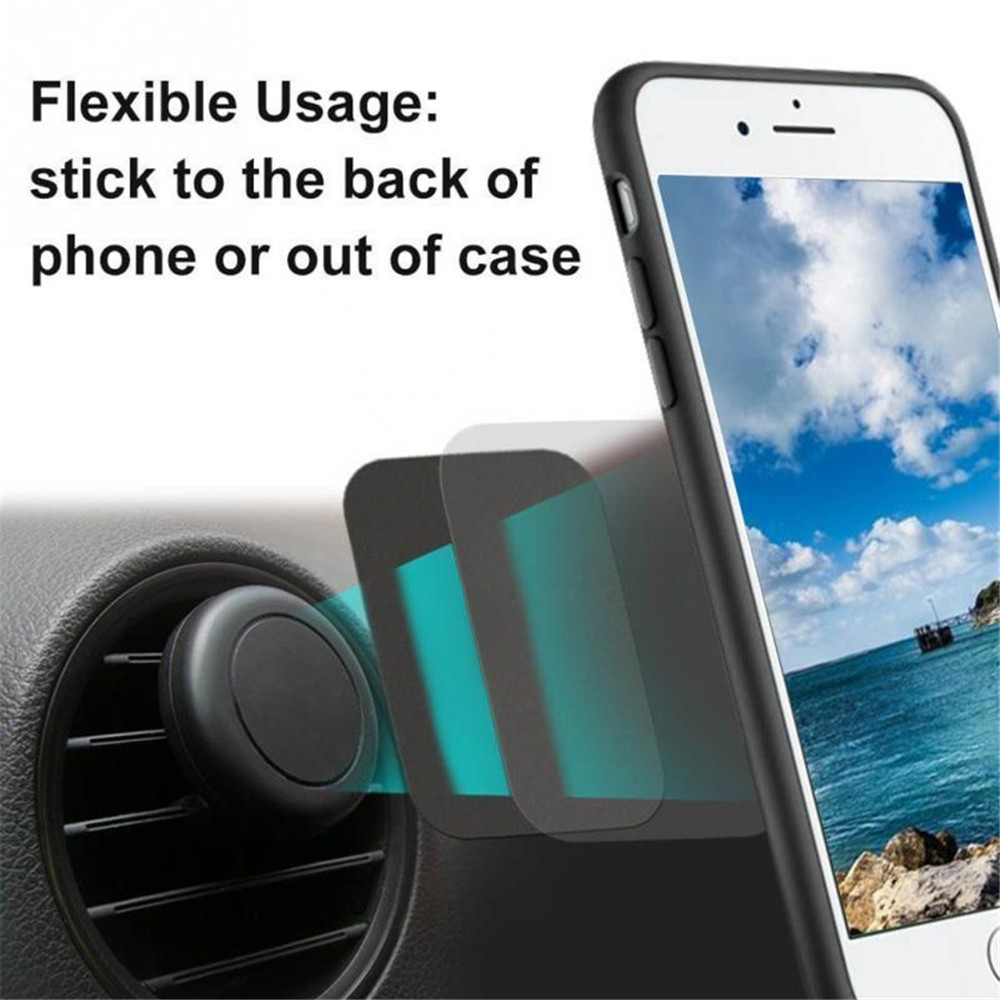 8PCS Metal Plates Sticker Replace for Magnetic Car Mount Holder Cell Phone GPS