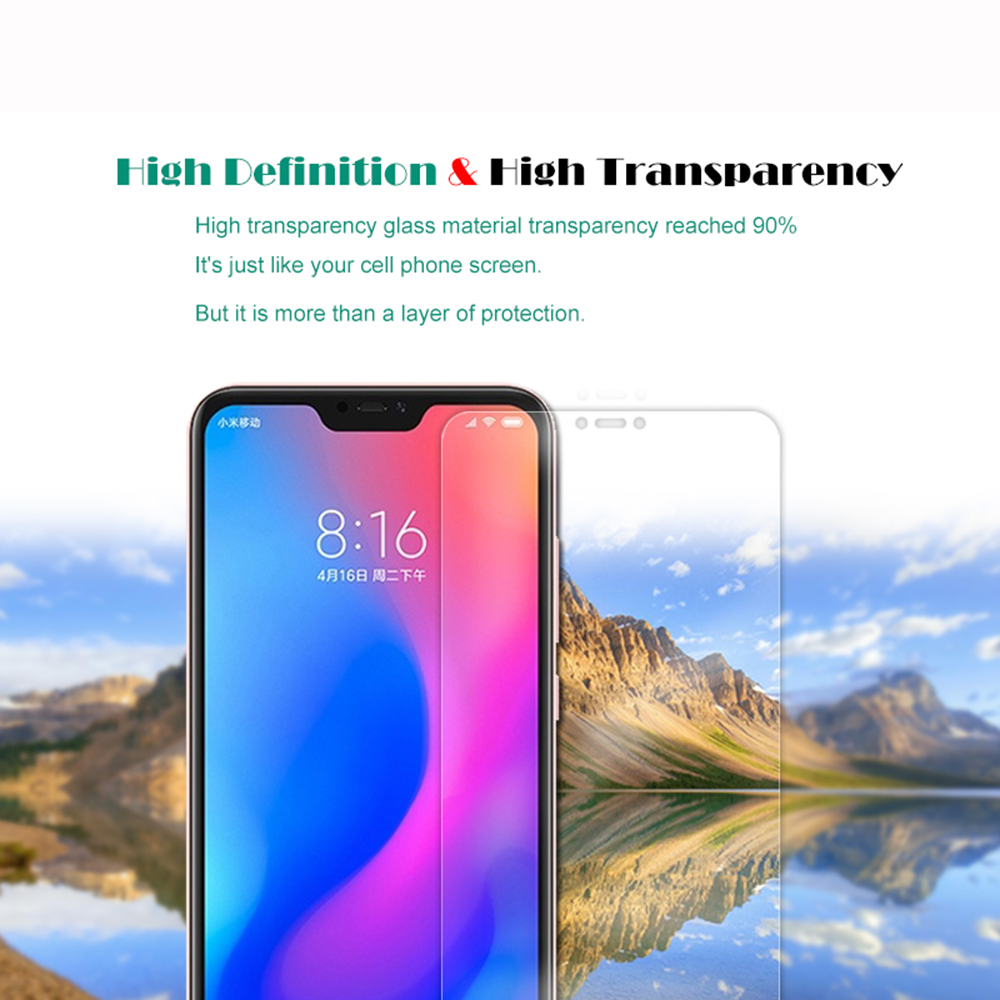 2PCS HD Screen Protector Tempered Glass for Xiaomi Mi A2 Lite / Redmi 6 Pro