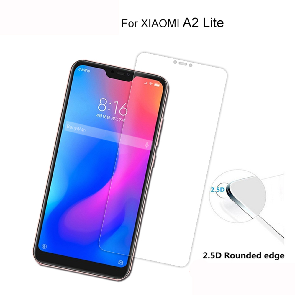 2PCS HD Screen Protector Tempered Glass for Xiaomi Mi A2 Lite / Redmi 6 Pro