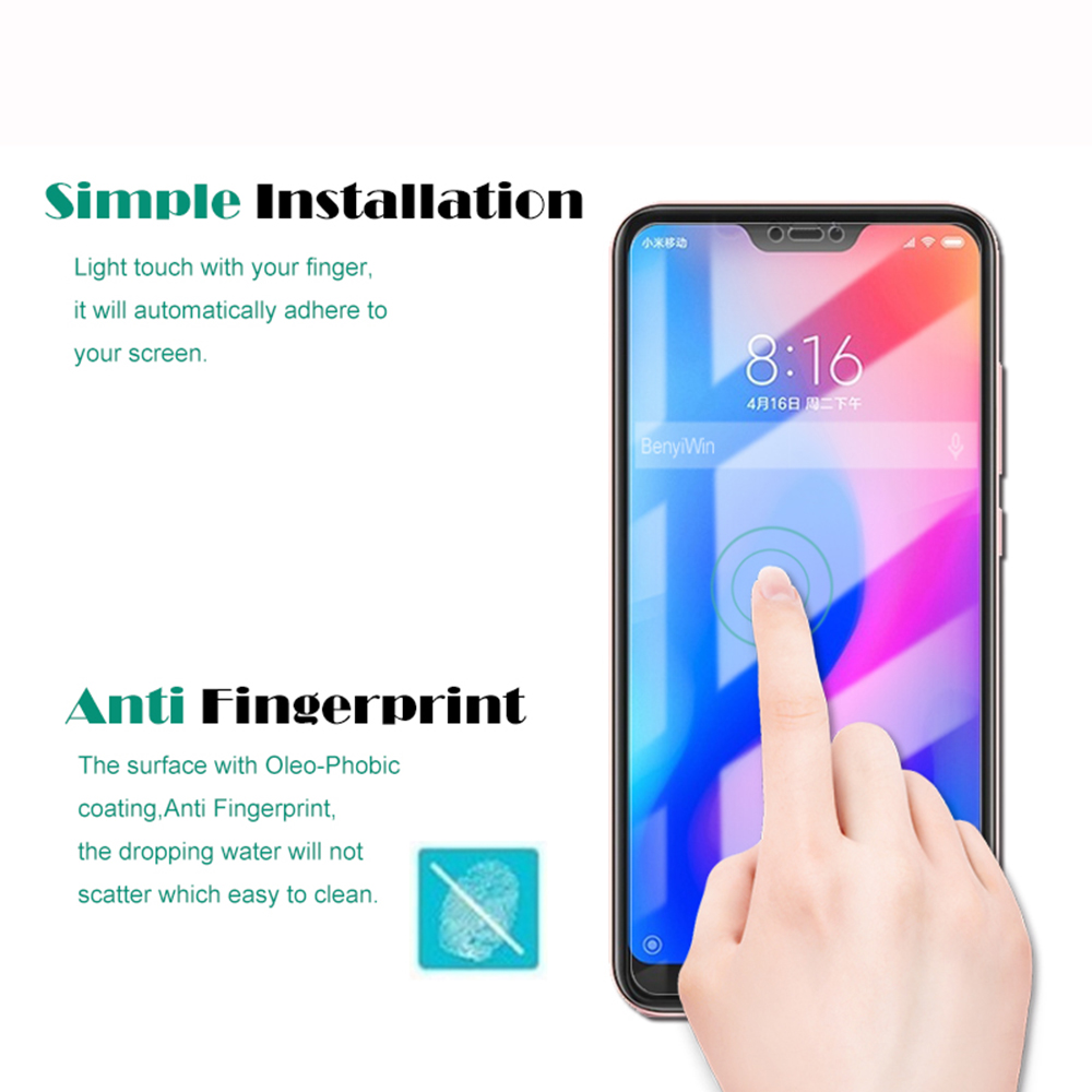 2PCS HD Screen Protector Tempered Glass for Xiaomi Mi A2 Lite / Redmi 6 Pro