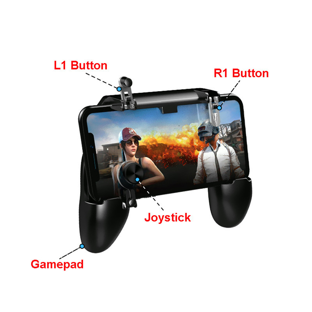 Cellphone Game Trigger Mobile Game Controller for PUBG Compatible L1R1 Joystick