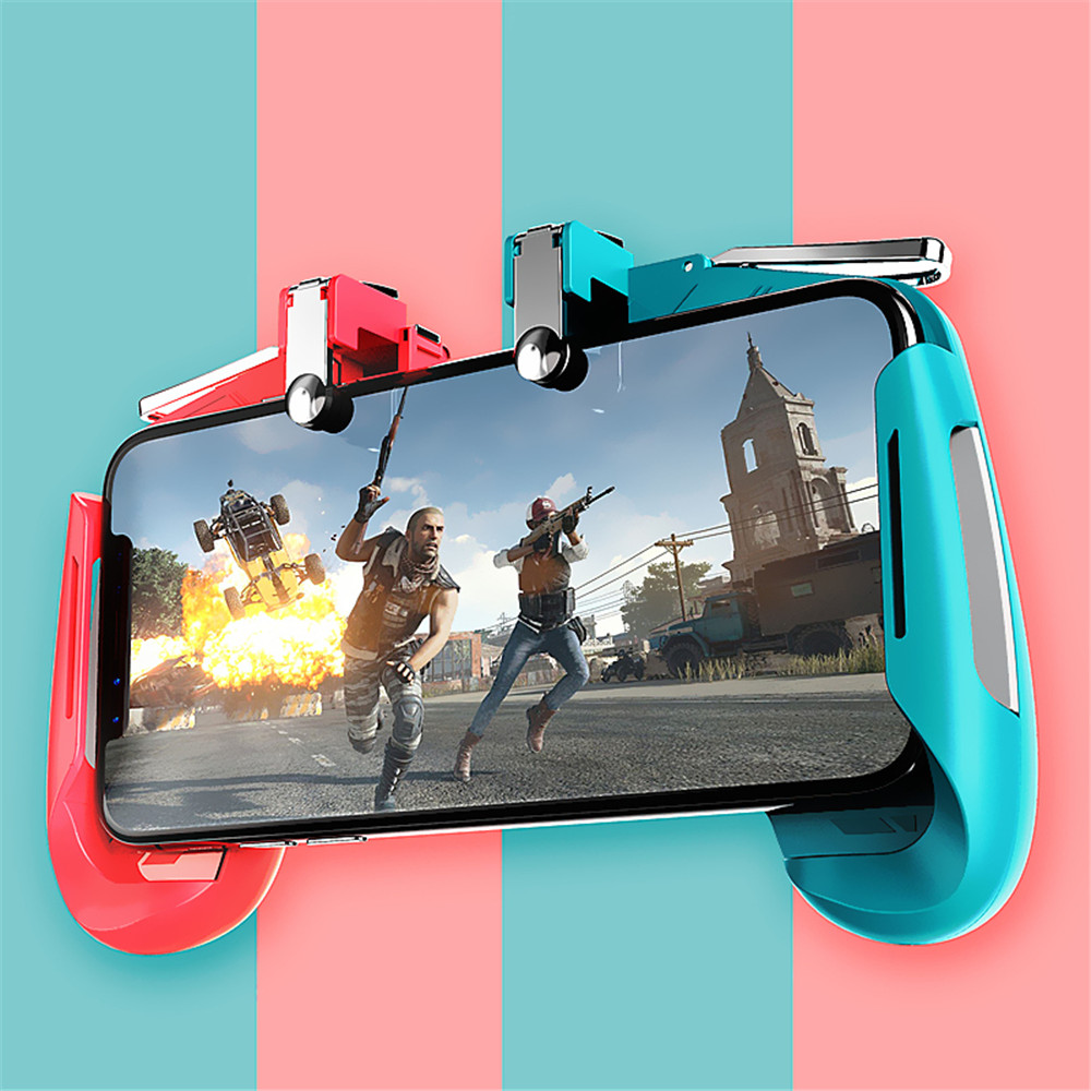 Mobile Phone Game Controller for PUBG Compatible L1R1 Trigger Joystick