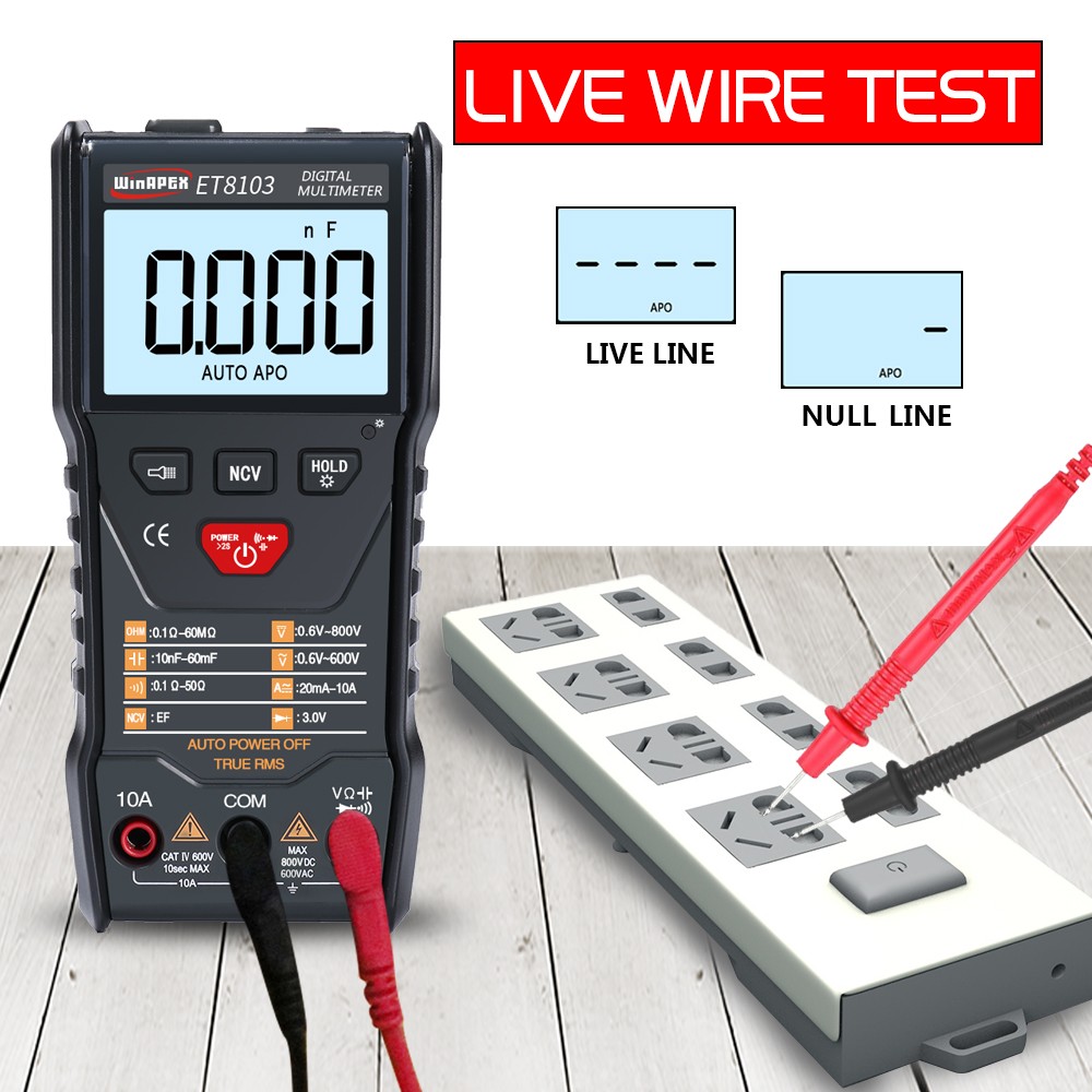 APEXEL ET8103 Full Intelligent Digital Multimeter 