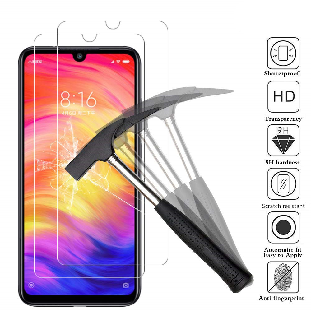 Glass Screen Protective Case for Xiaomi Redmi 7 / Note 7 / Note 7 Pro 3pcs